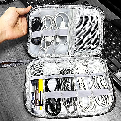 Universal Electronics Accessories Organizer Travel Gadget Bag (Gray)