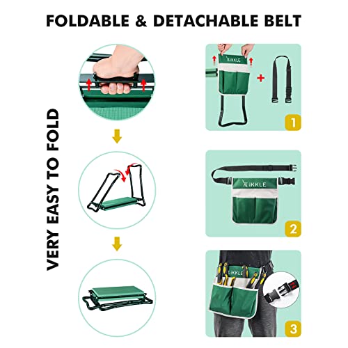 Portable Garden Kneeler Seat with Handles - 330lb/150kg Support