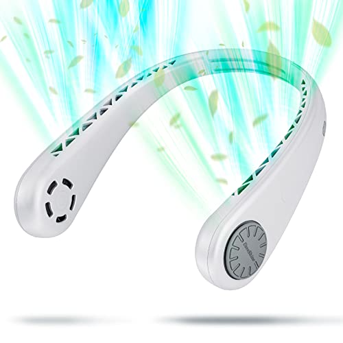 Portable Bladeless Neck Fan - USB Rechargeable, 3 Speeds