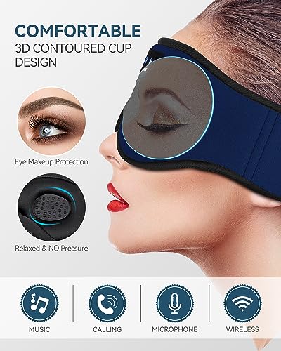 Musicozy Bluetooth Sleep Mask - 3D Headphones