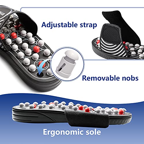 BYRIVER Reflexology Slippers: Acupressure Foot Massager (05S)