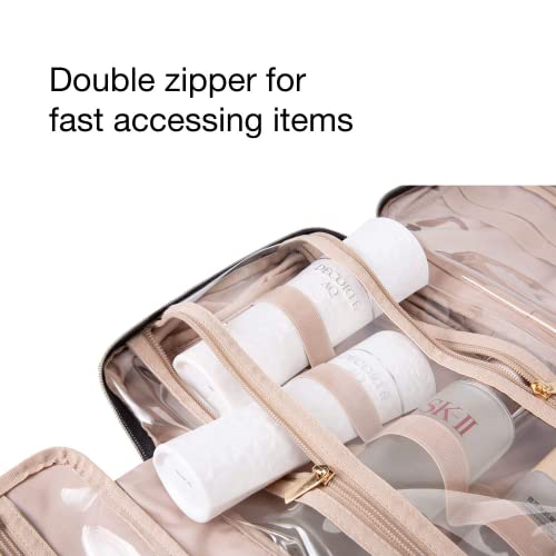 BAGSMART Travel Hanging Toiletry Bag - Pink