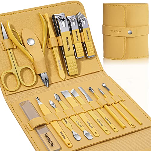 16-Piece Stainless Steel Manicure & Pedicure Kit