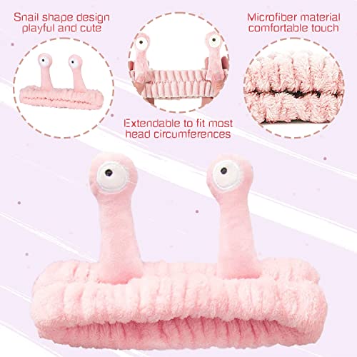 Pink Spa Skincare Headband - Cute Elastic Makeup Headband