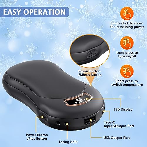 Jumkeet Rechargeable Hand Warmer, 10000mAh Power Bank