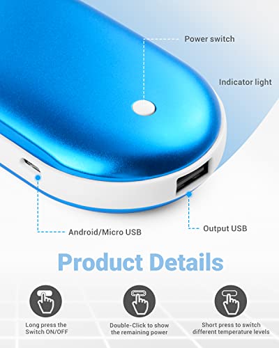Rechargeable USB Hand Warmers - Portable Pocket Heater