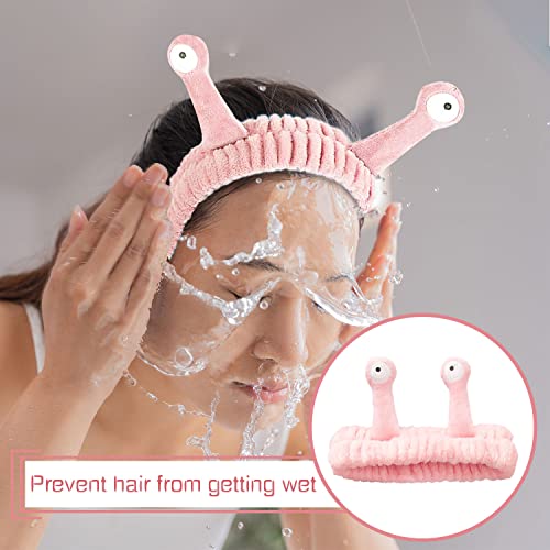 Pink Spa Skincare Headband - Cute Elastic Makeup Headband