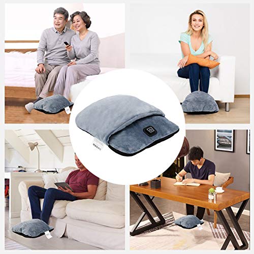 Heated Foot Warmers with Vibration Massage - Ultra Soft