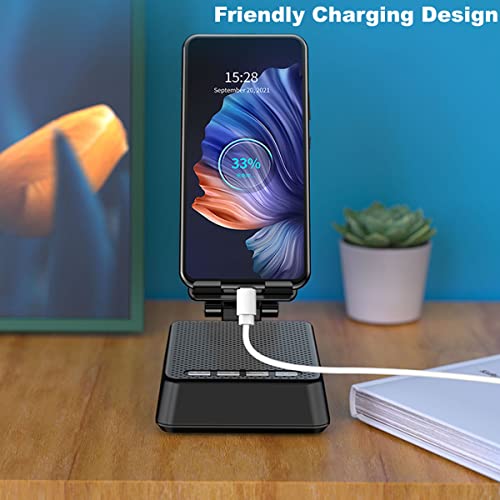 Bluetooth Speaker Desk Phone Stand - Adjustable Holder