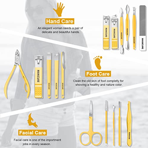 16-Piece Stainless Steel Manicure & Pedicure Kit