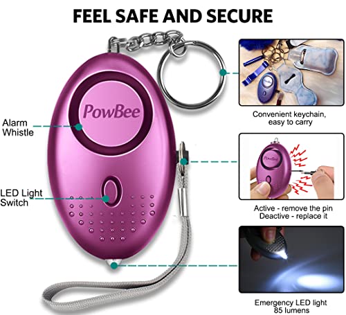 Women's Safety Alarms - 3 Pack Loud Personal Gadgets