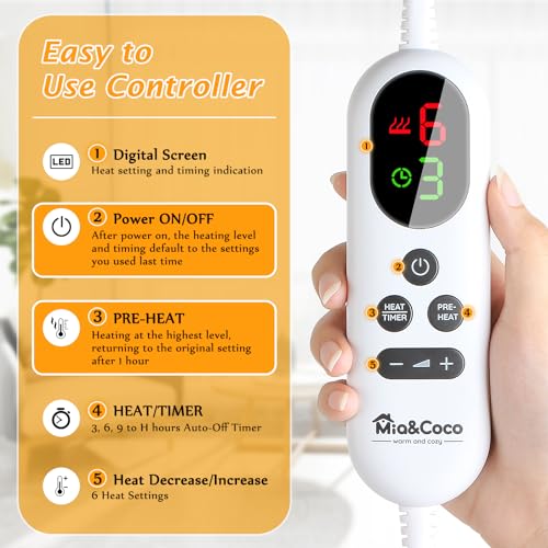 Electric Heating Pad for Pain Relief - Comfort Grey