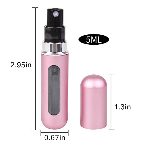 Pink Portable 5ML Perfume Atomiser for Travel
