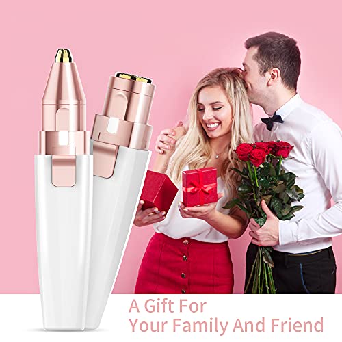 2-in-1 Rechargeable Facial Hair Remover & Eyebrow Trimmer