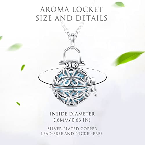INFUSEU Aromatherapy Necklace: Essential Oil Diffuser Pendant