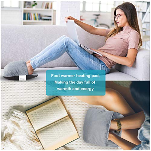 USB Foot Warmers with Massage & Vibration, Soft Fabric