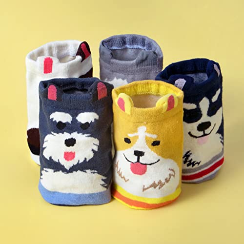 Chalier Cozy Women's Animal Socks - 5 Pairs
