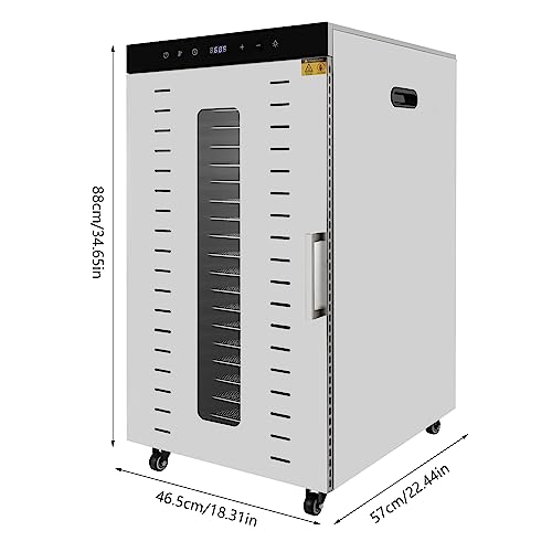 20-Tray Large Food Dehydrator for Jerky, Fruits, Vegetables