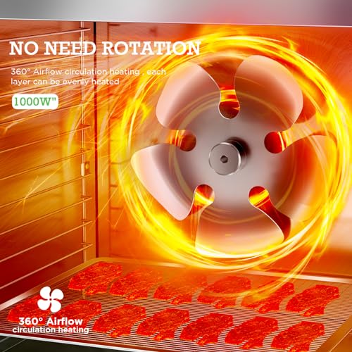 1000W Commercial Food Dehydrator with 12 Trays