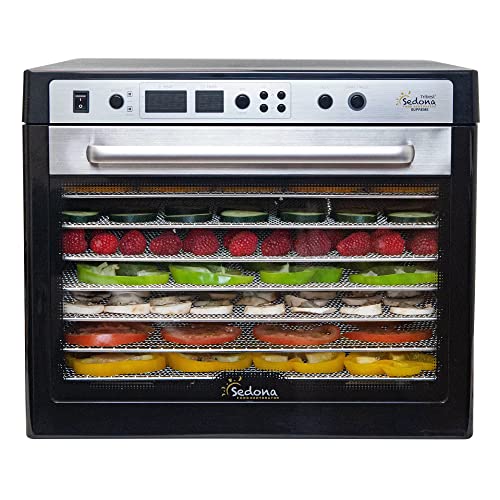 Tribest Supreme Commercial Electric Food Dehydrator, Black