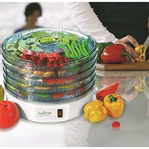 NutriChef Electric Food Dehydrator - Multi-Tier High-Heat Circulation