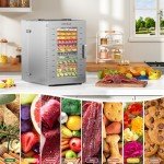 ROVRAk 16-Tray Food Dehydrator with Timer & Overheat Protection