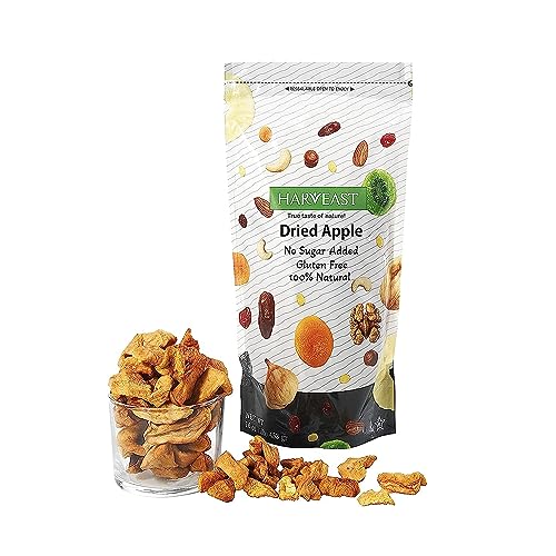 HARVEAST Dehydrated Apple Slices - Whole Fruit Snack