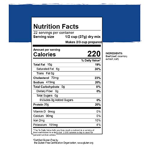 Gluten-Free Ground Beef | Dehydrated Survival Food