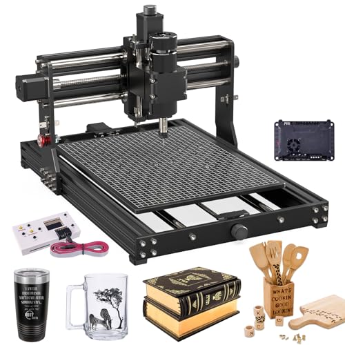 MYSWEETY CNC Wood Router, 500W Spindle, GRBL Control