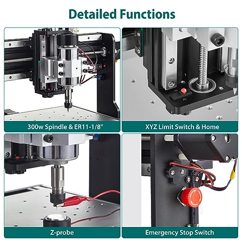 3030-Evo CNC Router: All-Metal XYZ Axis, 300W Spindle