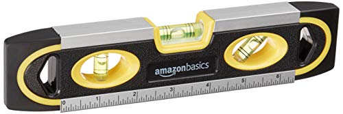 9-Inch Magnetic Torpedo Level and Ruler, 180/90/45 Degree Bubbles