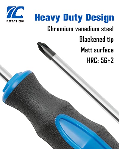 Magnetic Screwdriver Set: 6-Piece with Cushion Grip