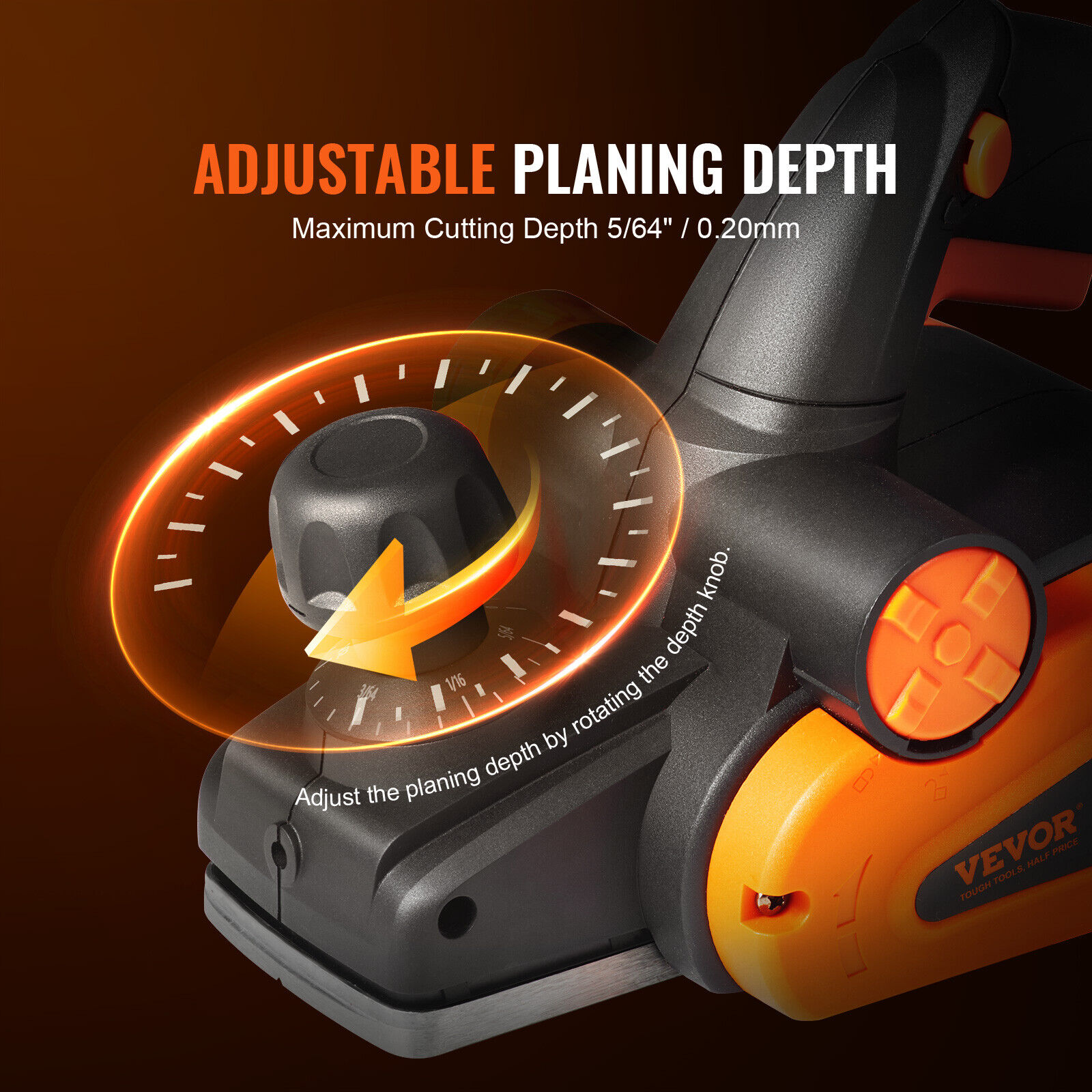 VEVOR Electric Hand Planer 3-1/4" for Woodworking