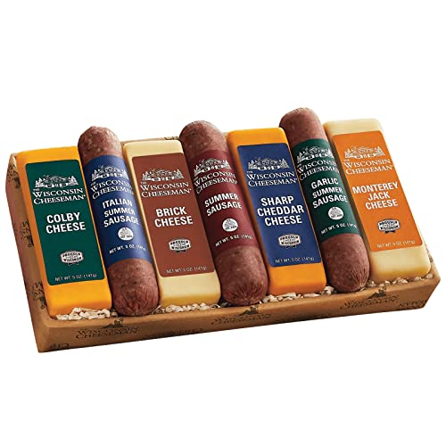 Wisconsin Cheeseman Cheese and Sausage Combo - Assorted Varieties