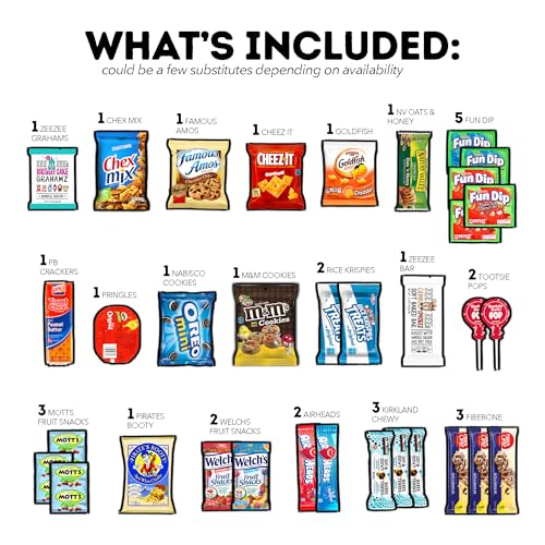 Valentines CraveBox Snack Box: 50-Count Care Package