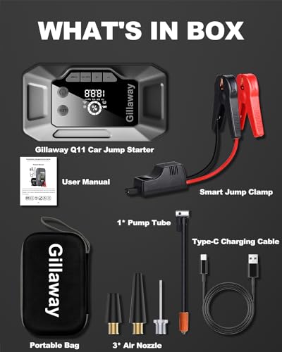 Gillaway Q11 4000A Car Jump Starter - Portable, Powerful
