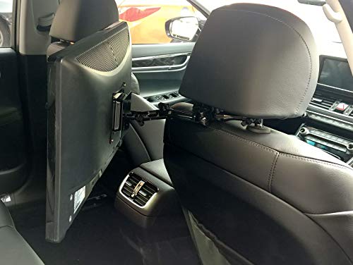 TV & Monitor Headrest Mount Bracket: Strong & Adjustable