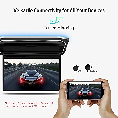XTRONS 12.5" Android Car Roof Monitor, HDMI, USB
