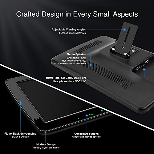 11.6" Car Headrest Monitor with HDMI, 1080P IPS