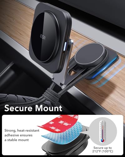 ESR Magnetic Wireless Car Charger for Tesla, iPhone Compatible