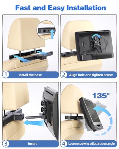 12" Dual Screen Car DVD Player with HDMI Input