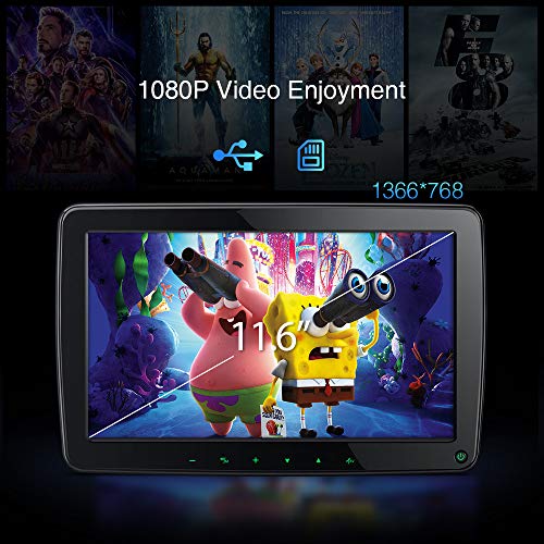 11.6" Car Headrest Monitor with HDMI, 1080P IPS