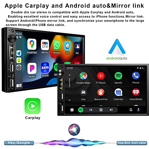 7" Car Stereo: Apple Carplay, GPS Navigation, Bluetooth