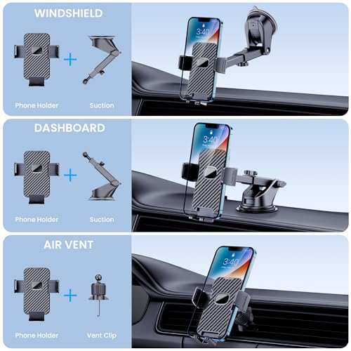 GUWEZ Car Mount Phone Holder for iPhone