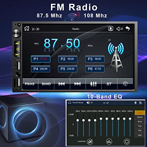 7" Car Stereo: Apple Carplay, GPS Navigation, Bluetooth