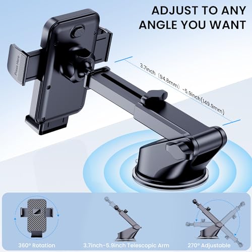 GUWEZ Car Mount Phone Holder for iPhone