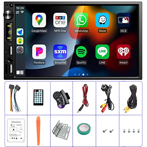 7" Car Stereo: Apple Carplay, GPS Navigation, Bluetooth