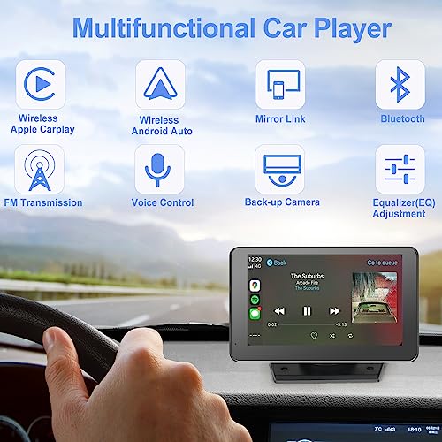 Wireless Car Stereo with Apple Carplay/Android Auto