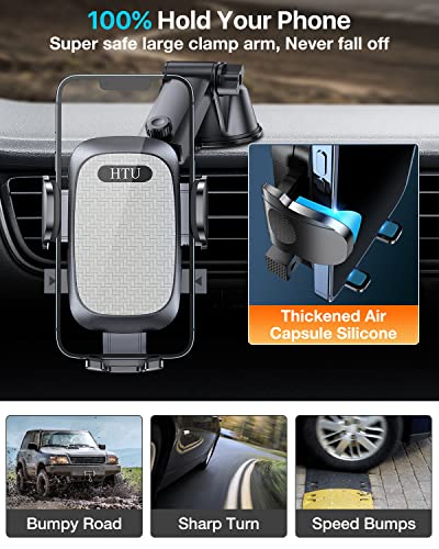 2024 Car Phone Holder, Powerful Suction, Universal Mount