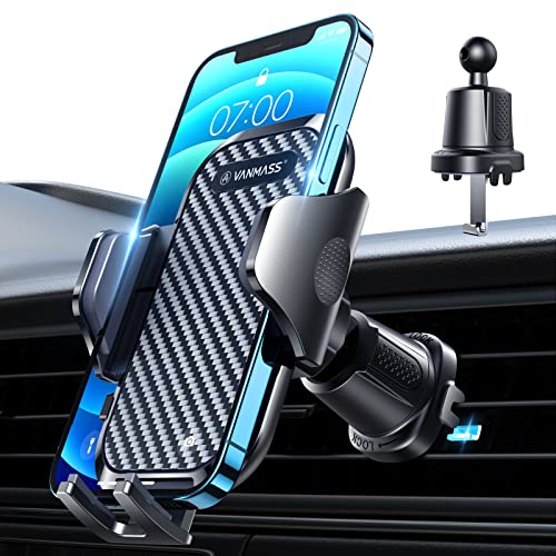 VANMASS Car Phone Holder - Upgraded Steel-Hook Air Vent Mount